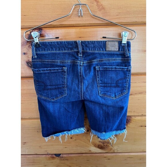 American Eagle Stretch Denim Shorts Jorts 0 - Picture 4 of 4